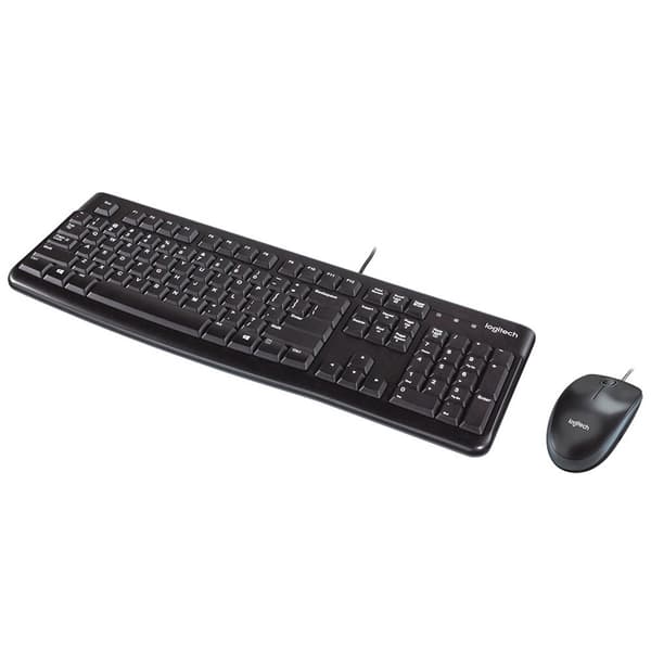 Logitech Hiiri Ja Näppäimistö Mk120 Combo Musta US QWERTY musta