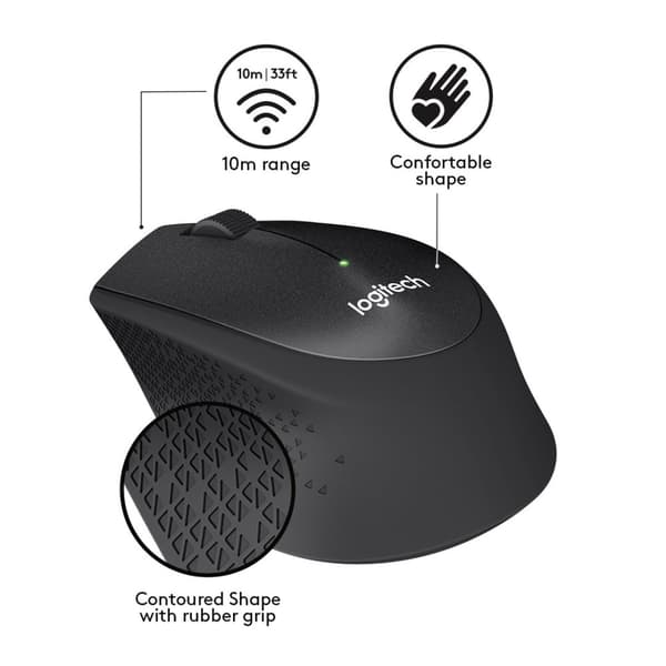 MUS LOGITECH M330 SILENT PLUS SVART