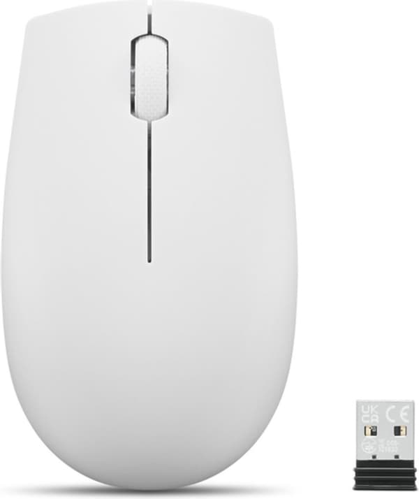 Lenovo 300 TRÅDLÖS MUS GRÅ, Ambidextrous, Optisk, RF Trådlös, 1000 DPI, Grå Grå