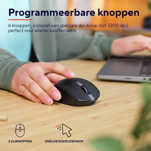 Ozaa kompakte trådløse kabler er sorte | 1 styk