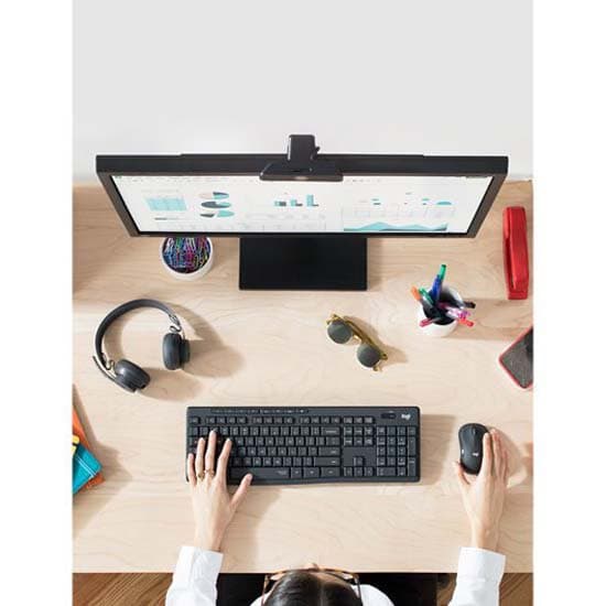 Logitech Mk295 Silent Langaton Näppäimistö Ja Hiiri Musta German QWERTZ