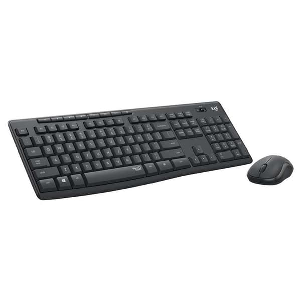 Logitech Mk295 Silent Trådløst Tastatur Og Mus Sort German QWERTZ Grafit