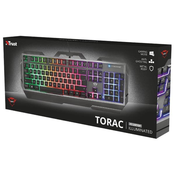 Trust Gxt 856 Gaming Gaming Näppäimistö Musta QWERTY Spanish