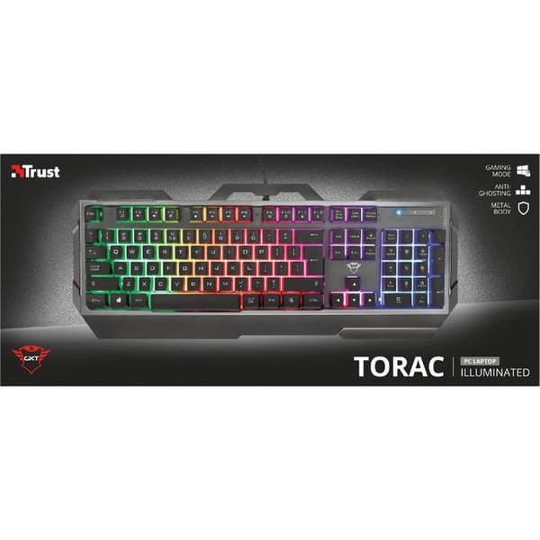Trust Gxt 856 Gaming Gaming Näppäimistö Musta QWERTY Spanish