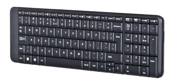 Logitech MK220 tangentbord RF Trådlöst QWERTY International EER Svart
