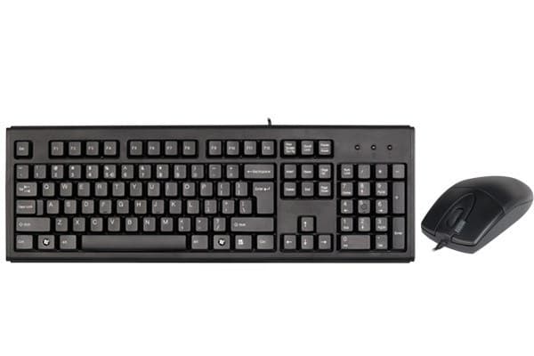 A4Tech KM-720620D tastatur USB QWERTY Engelsk Sort Sort