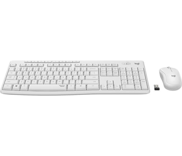 Logitech MK295 Silent Wireless Combo -näppäimistö RF Wireless QWERTY US International White