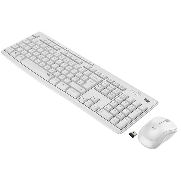 Logitech MK295 Silent Wireless Combo -näppäimistö RF Wireless QWERTY US International White