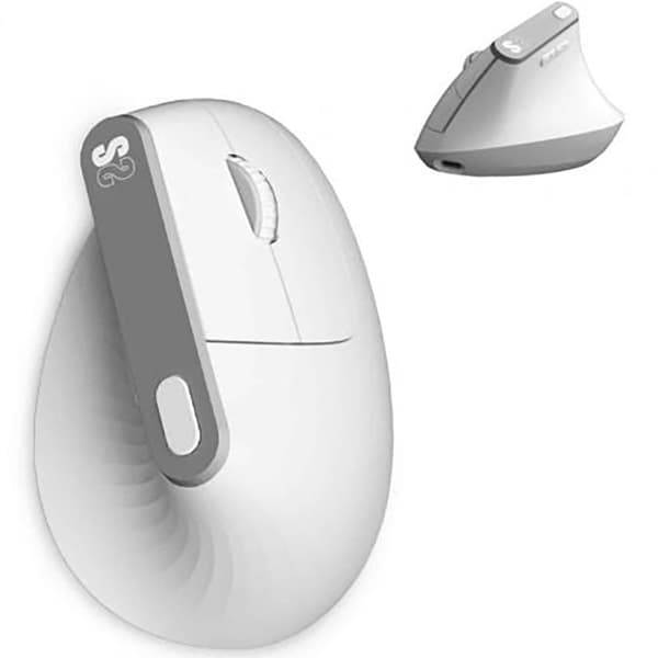 Subblim Nature Vertical Ergo Dual Battery Trådlös Ergonomisk Mus Vit