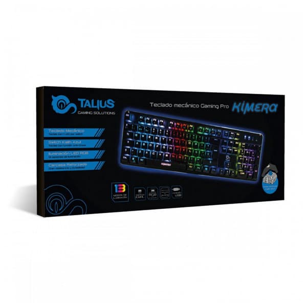 Talius Kimera Rgb Kailh Blue Mekaniskt Spelande Tangentbord Svart