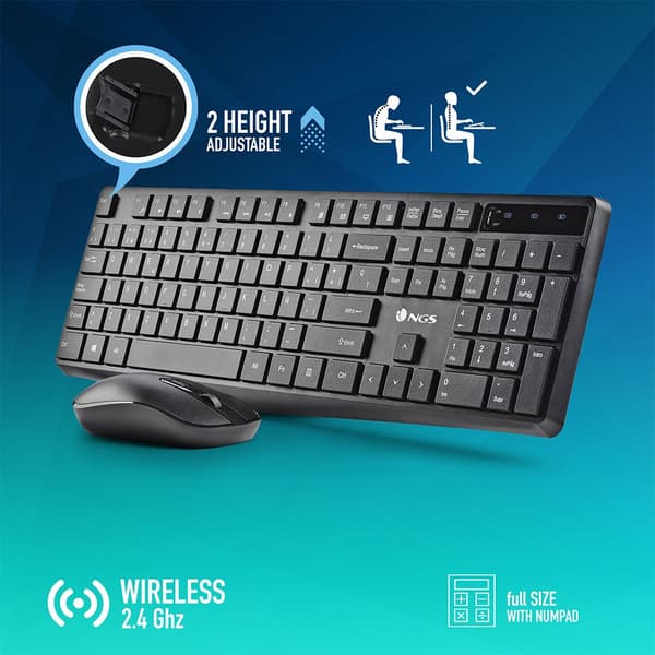 Ngs Hypekit Trådlöst Tangentbord Och Mus