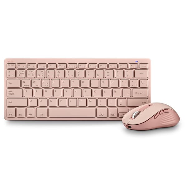 Ngs Fantasykit Trådløst Tastatur Og Mus Lyserød