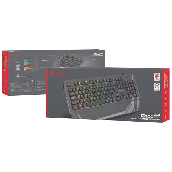Genesis Rhod 350 Rgb Gamingtastatur Sort