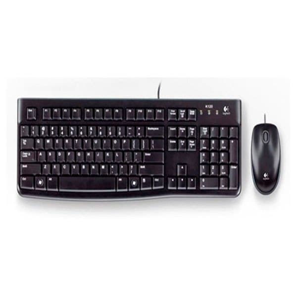 Logitech Mk120 Combo Näppäimistö Ja Hiiri Musta German QWERTZ musta