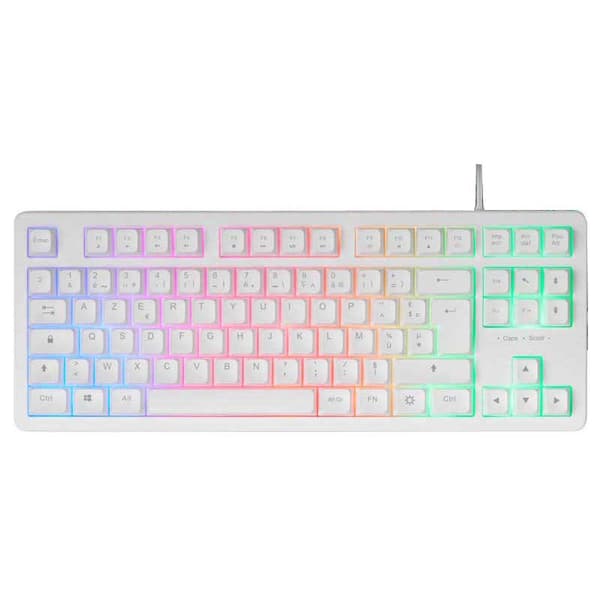 Mars Gaming Tkl Mk023 Rgb Gamingtangentbord Vit French AZERTY Vit