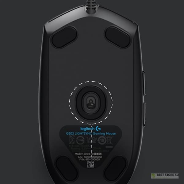 Logitech G203 Lightsync Gamingmus USB Typ-A 8000 DPI