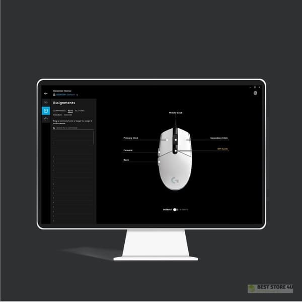 Logitech G203 Lightsync Gamingmus USB Typ-A 8000 DPI