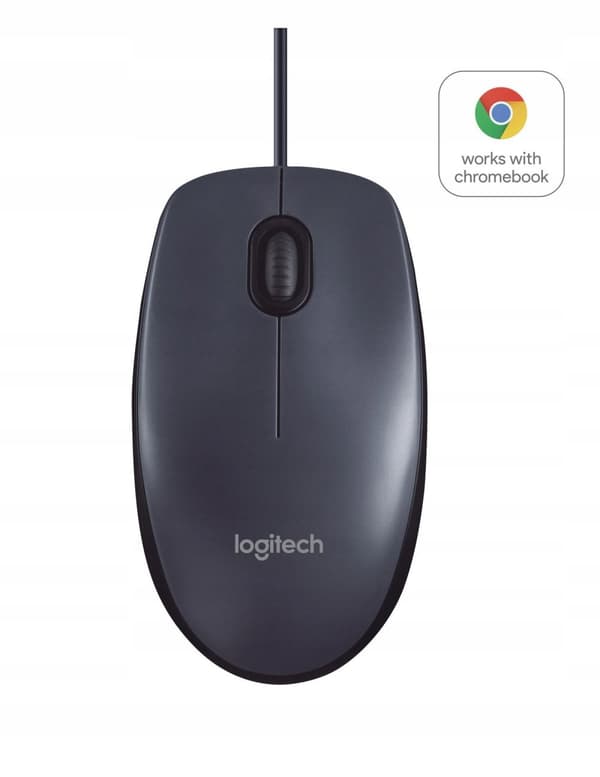 Logitech B100, Sladdansluten Optisk Mus 910-003357 Svart