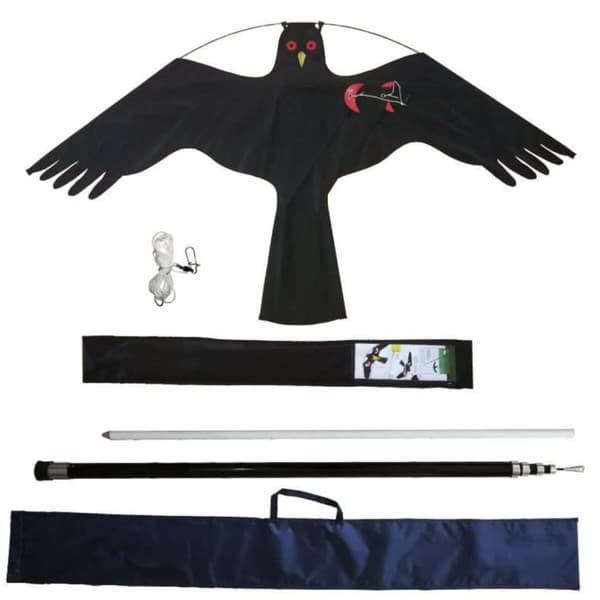 FUGLESKREMMER KOMPLETT SETT 7M TELESKOPSTANG- DEN ORIGINALE SCAREM HAWK