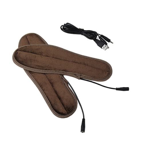 Lämmittävät pohjalliset / sähkölämmitteiset kenkäpohjat USB-liitännällä - Koot 37-38