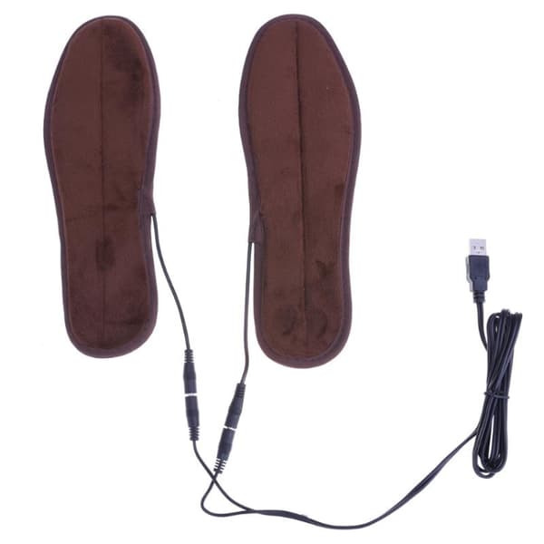 Lämmittävät pohjalliset USB-liitännällä ja superpehmeällä sametilla - koko 39-40