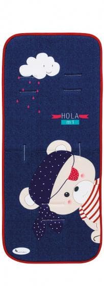 barnvagnsinsats Piraat 83 x 33 cm blå