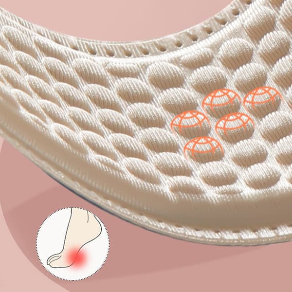 INF Svetteabsorberende skoinnleggssåler - 1 par Beige