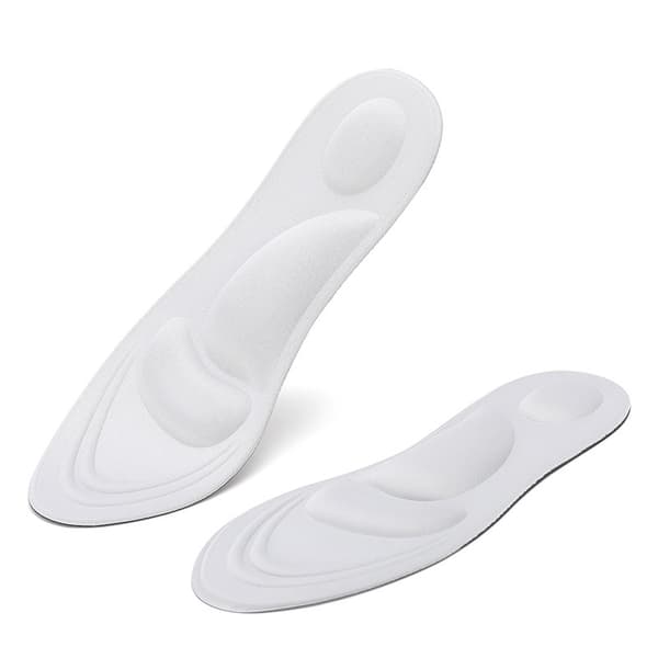 Massasje Svetteabsorberende skoinnleggssåler 1 par Beige