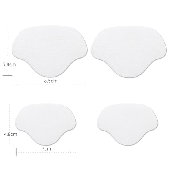 Hälskydd i microfiber 4-pack - Vit
