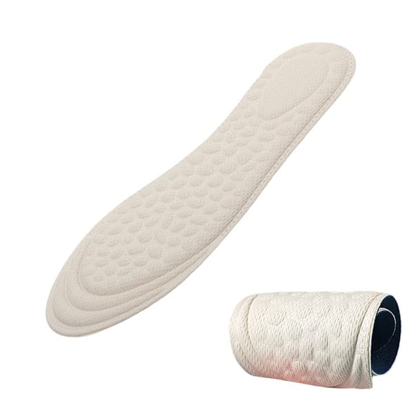 4D massage åndbar stødabsorberende sko indersål 1 par