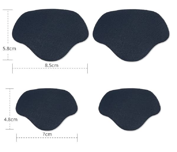 INF Hälskydd / lagningslappar för skoreparation 2 storlekar Blå 2-pack