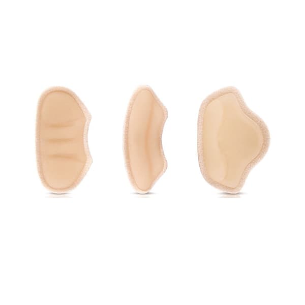 INF Tre par høyklebende hælputer beige