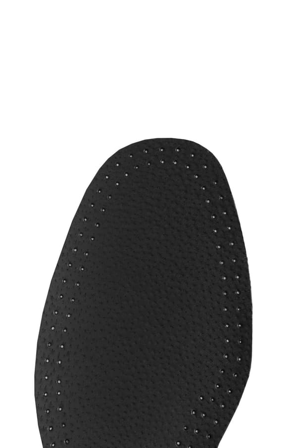 Kaps Leather Carbon Black skoinlägg som andas och motverkar svett