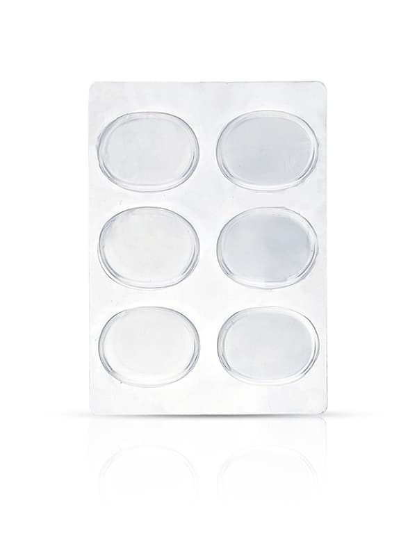 INF Gjennomsiktige hælputeputer Blisterskoputer, 5-Pack Gel Foot Stickers