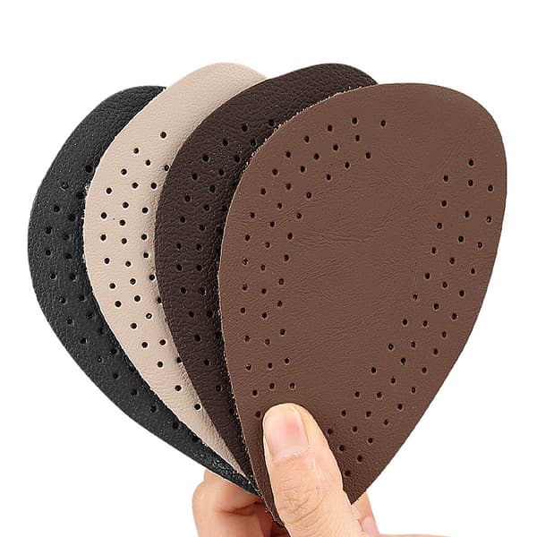 INF 4 par skor Framfotskuddar Cow Leather Shoe Insoles