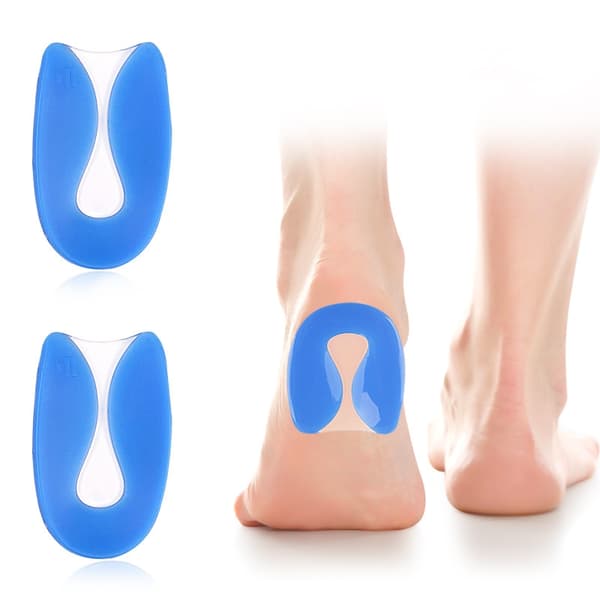 Silikon Soft Heel Cups Skoinnleggssåler M