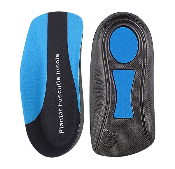 INF Arch Support innleggssåler for flate føtter Svart+rød L
