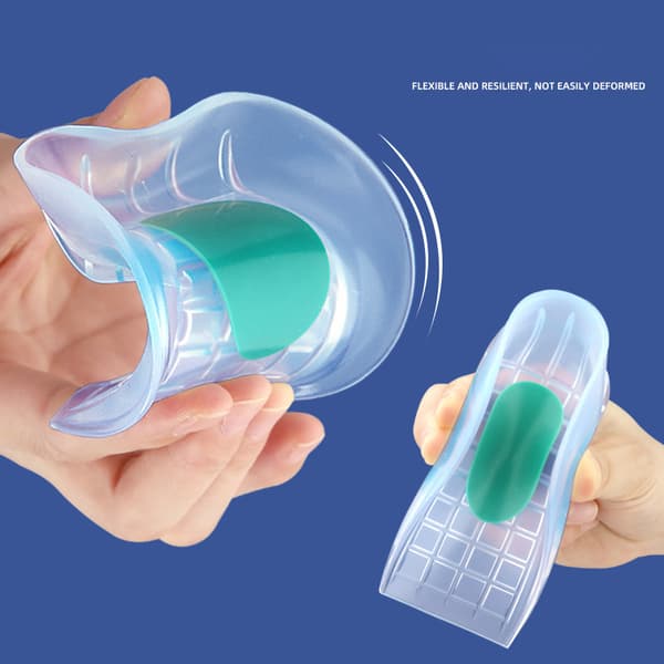 INF Honeycomb Heel Cushion U-formet silikon hælpute 0