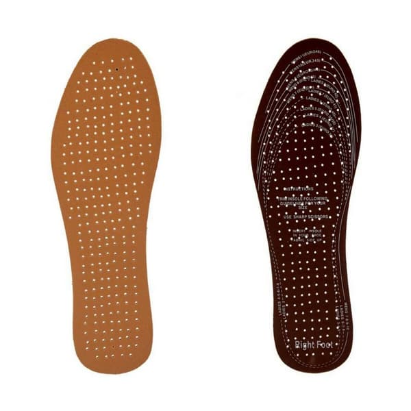Skabeloner Brun Sort Læder Latex 9,5 x 30 cm (12 enheder)