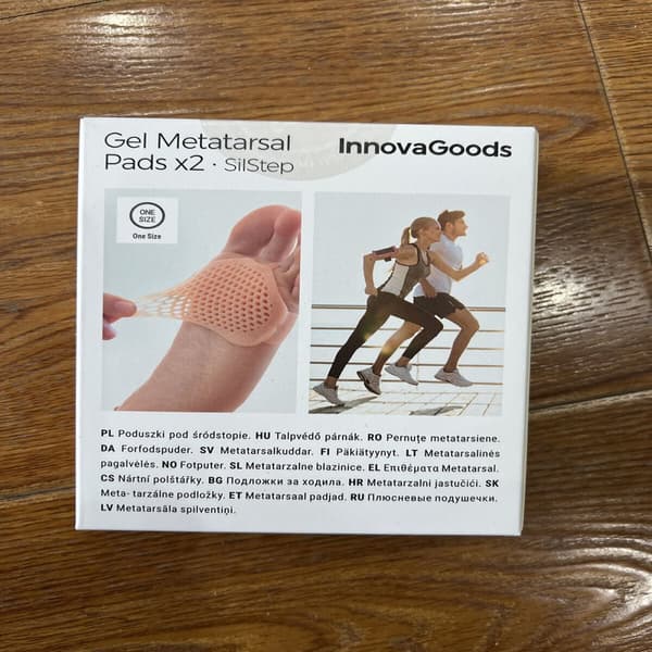 Mellemfodspuder af gelé i silikone SilStep InnovaGoods (Pakke med 2)