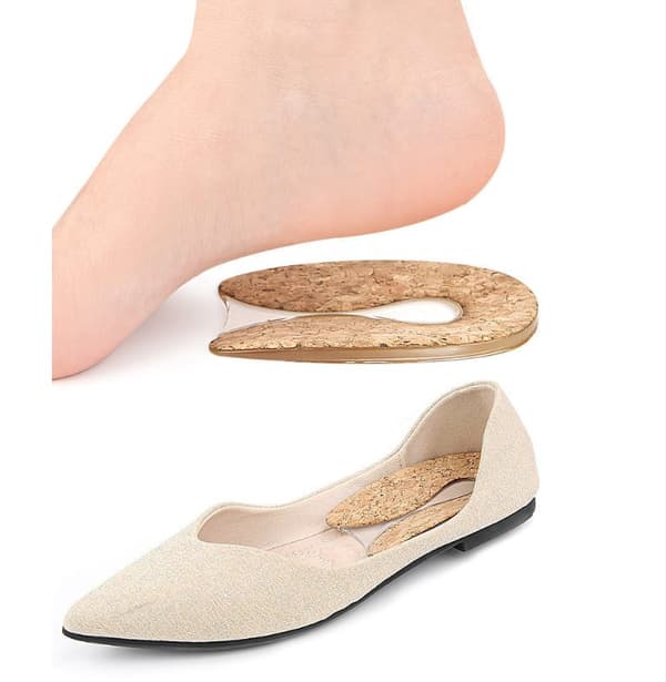 INF Anti-Slip hælbeskyttere, måneformede hælpuder S