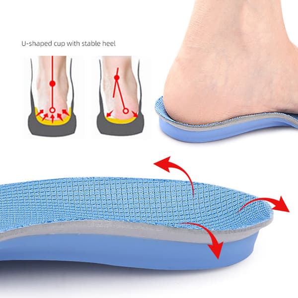 INF Arch Support-innleggssåler for flate føtter, ortotiske skoinnlegg for menn og kvinner