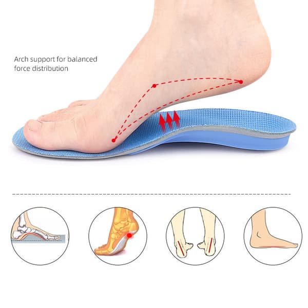 INF Arch Support-indlægssåler til flade fødder, ortotiske skoindlæg til mænd og kvinder