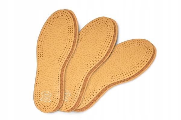Eleganta skoinnersula i läder - 3 par Kaps Pecari Cork SET
