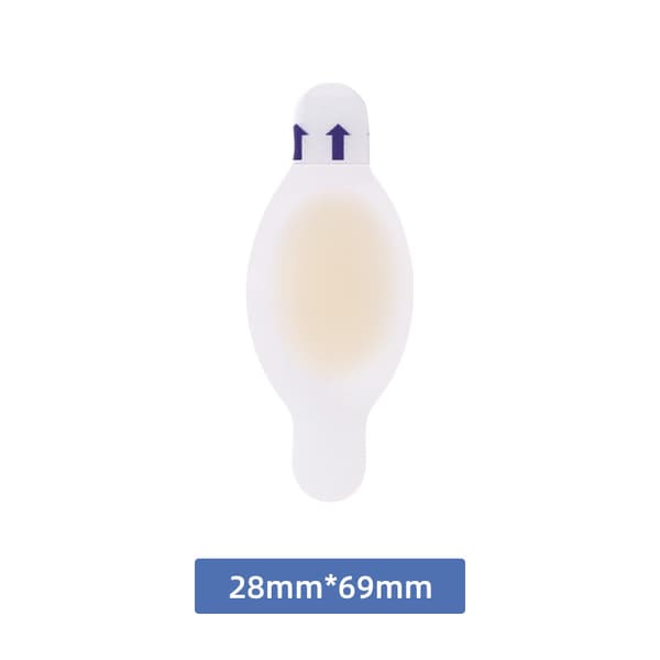 INF Usynlige hælforinger til kvinder (10 stk.) - 2,8 cm x 6,9 cm