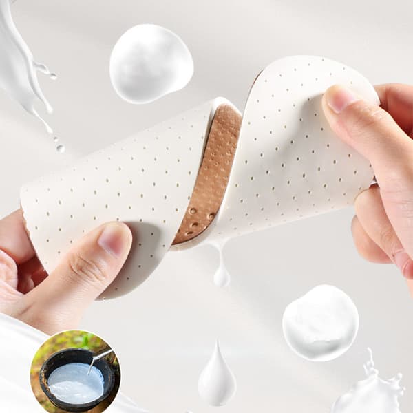 INF Bekväma bruna läder- och latexinnersulor - 2 par D
