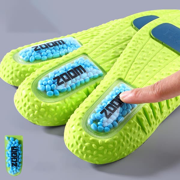 INF Hög elastisk PU-material grå bubbelinnersula - utmärkt stötdämpning, svettabsorption och andningsförmåga, unisex  38