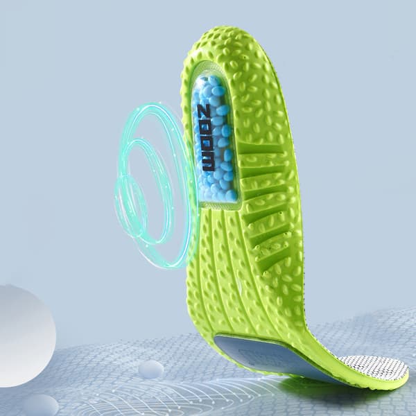 INF Hög elastisk PU-material grå bubbelinnersula - utmärkt stötdämpning, svettabsorption och andningsförmåga, unisex  38