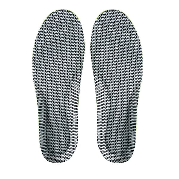 INF Høy elastisk PU-materiale grå bobleinnleggssåle - utmerket støtdemping, svetteabsorpsjon og pusteevne, unisex  38