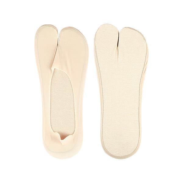 INF Ice Silk Split Toe No Show Socks - 4 Pairs Summer Socks